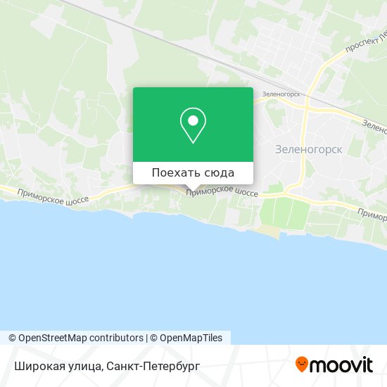 Карта Широкая улица