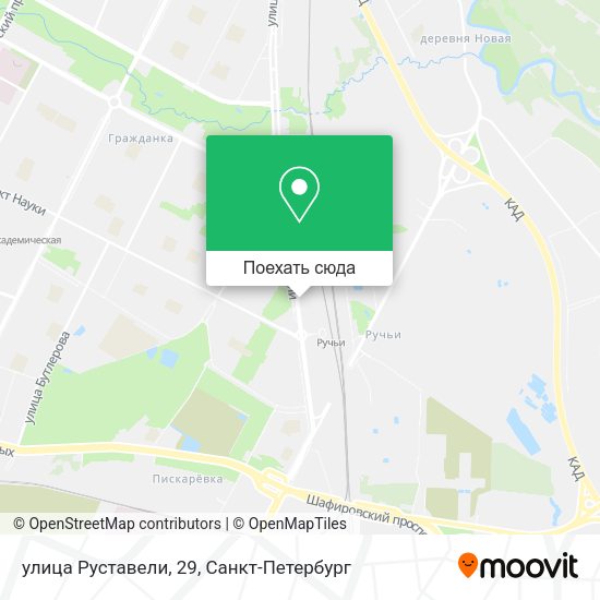 Карта улица Руставели, 29