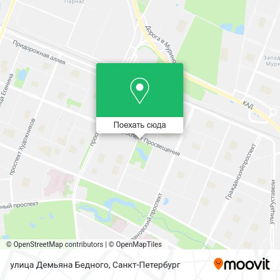Карта улица Демьяна Бедного