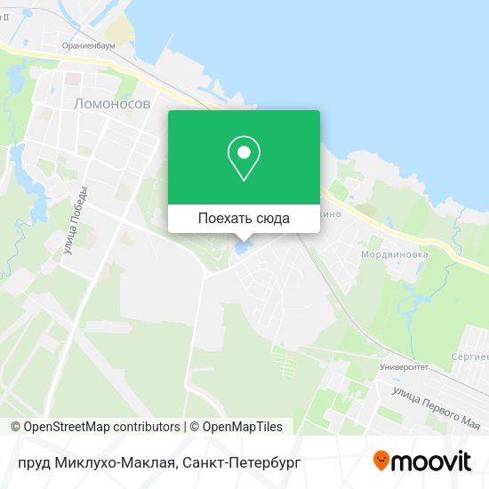 Карта пруд Миклухо-Маклая