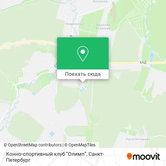Карта Конно-спортивный клуб “Олимп”