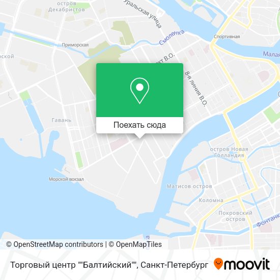 Карта Торговый центр ""Балтийский""