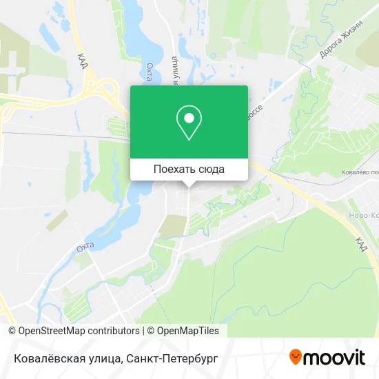 Карта Ковалёвская улица