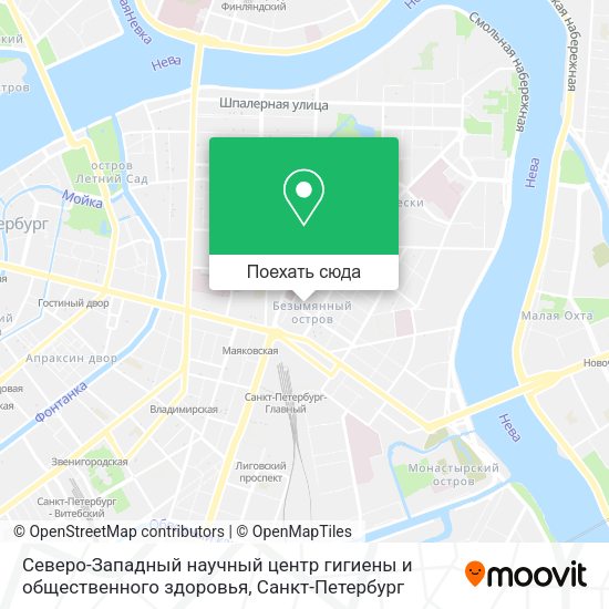 Карта Северо-Западный научный центр гигиены и общественного здоровья