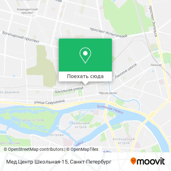 Карта Мед.Центр Школьная-15