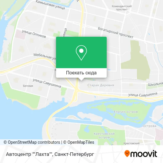 Карта Автоцентр ""Лахта""