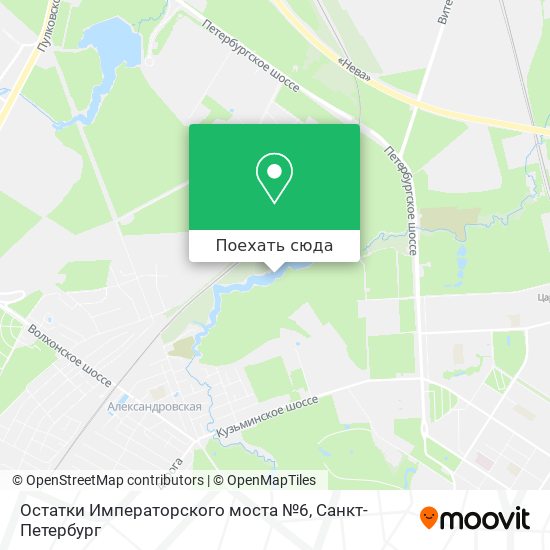 Карта Остатки Императорского моста №6
