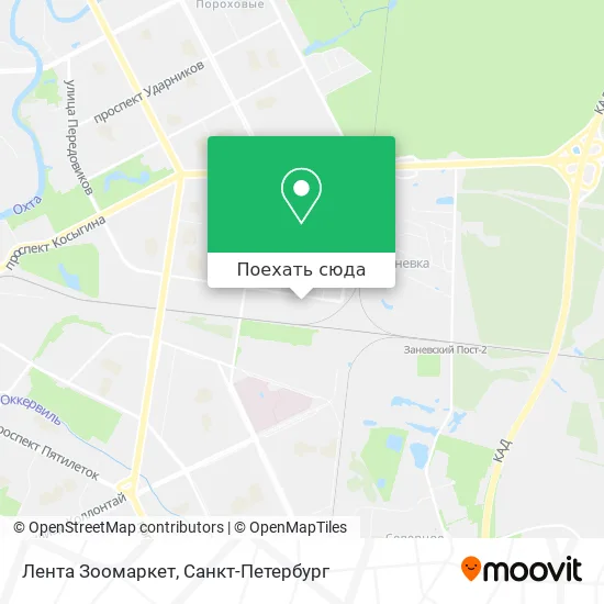 Карта Лента Зоомаркет