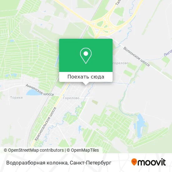 Карта Водоразборная колонка