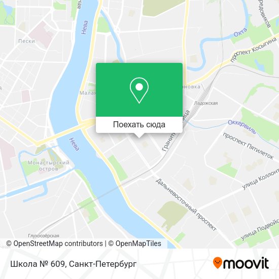Карта Школа № 609