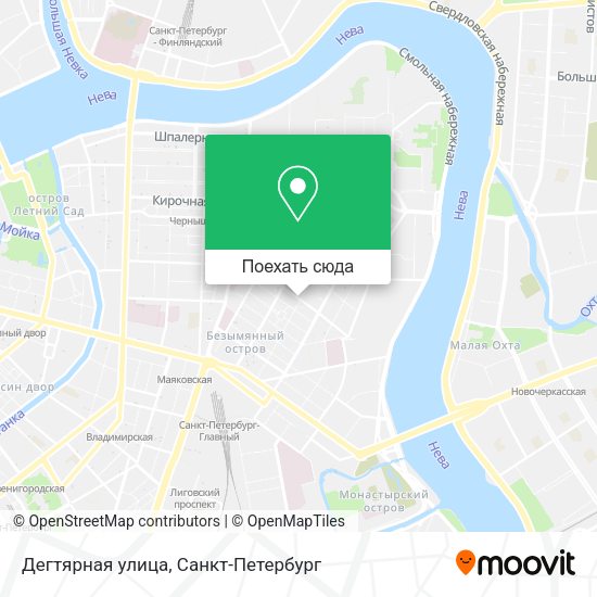 Карта Дегтярная улица