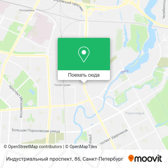 Карта Индустриальный проспект, 86
