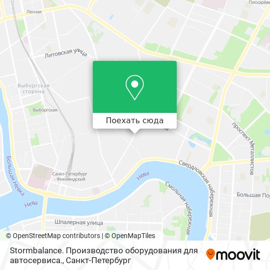 Карта Stormbalance. Производство оборудования для автосервиса.