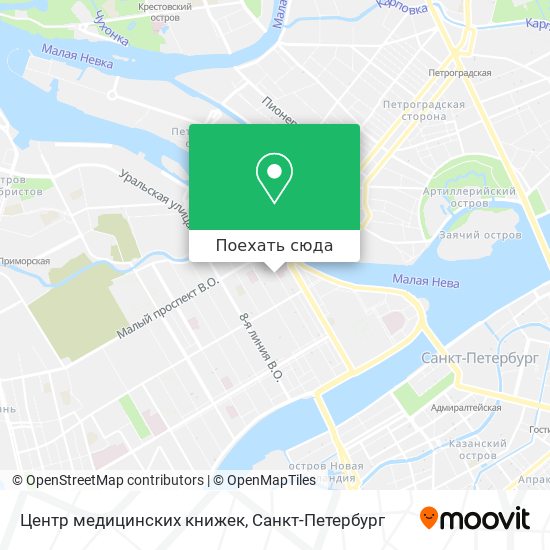 Карта Центр медицинских книжек