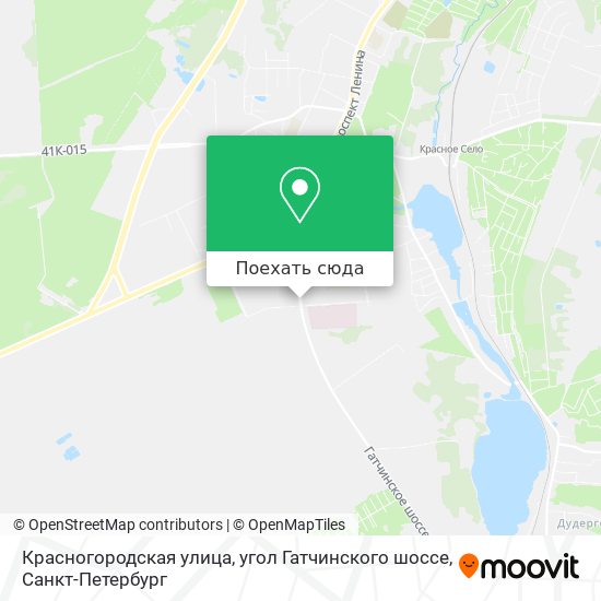 Карта Красногородская улица, угол Гатчинского шоссе