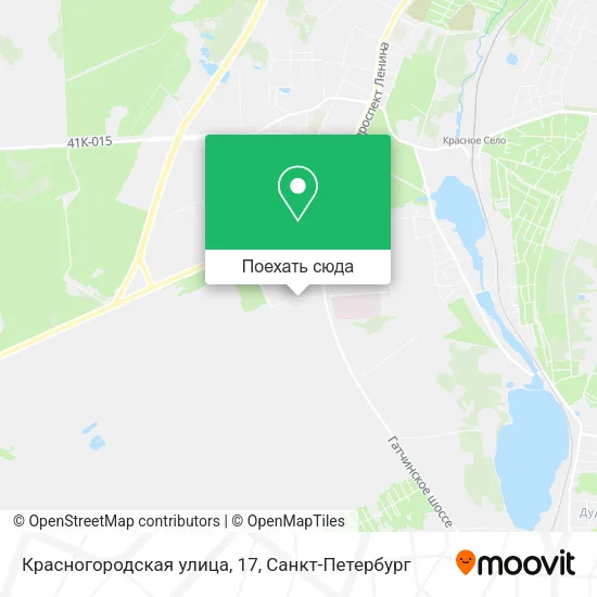 Карта Красногородская улица, 17