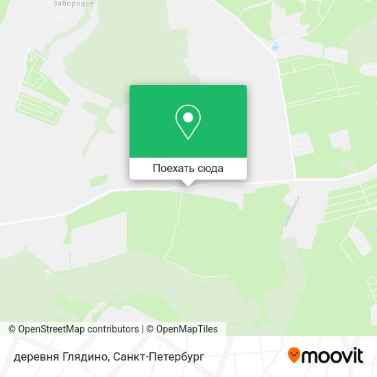 Карта деревня Глядино
