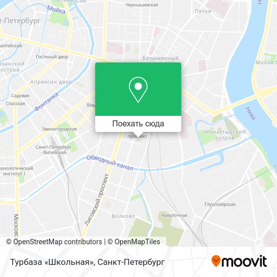 Карта Турбаза «Школьная»
