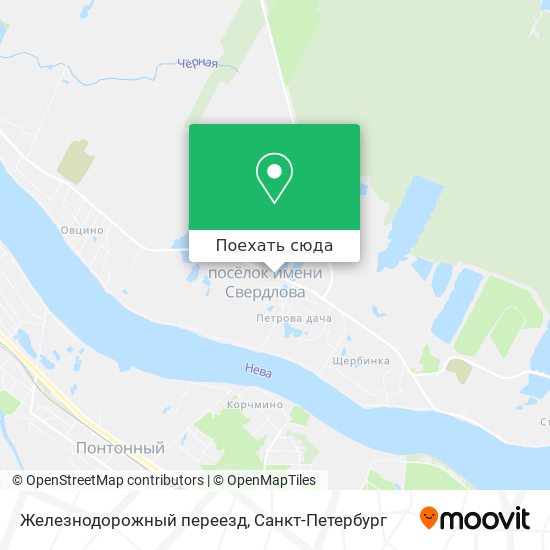 Карта Железнодорожный переезд