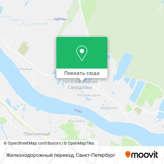Карта Железнодорожный переезд