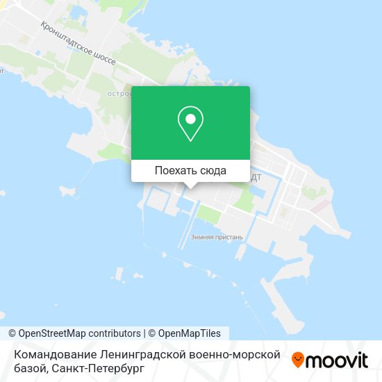 Карта Командование Ленинградской военно-морской базой