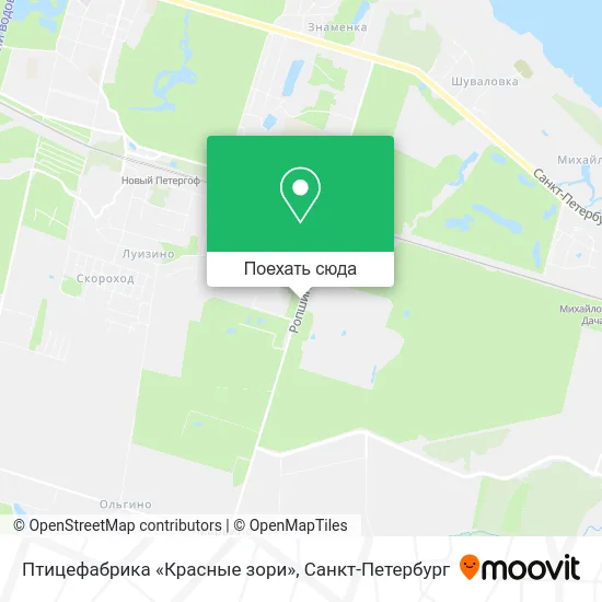 Карта Птицефабрика «Красные зори»
