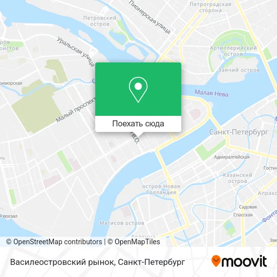 Карта Василеостровский рынок