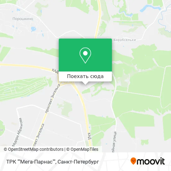 Карта ТРК ""Мега-Парнас""