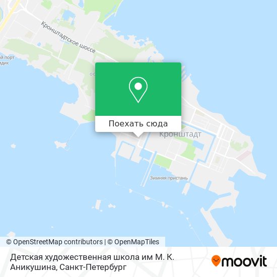 Карта Детская художественная школа им М. К. Аникушина