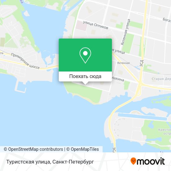 Карта Туристская улица