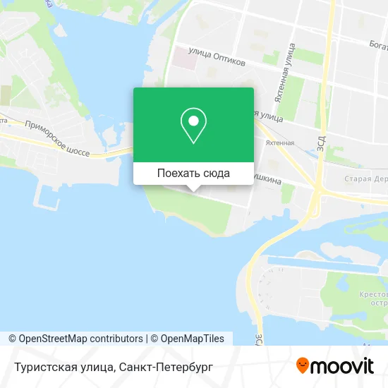 Карта Туристская улица