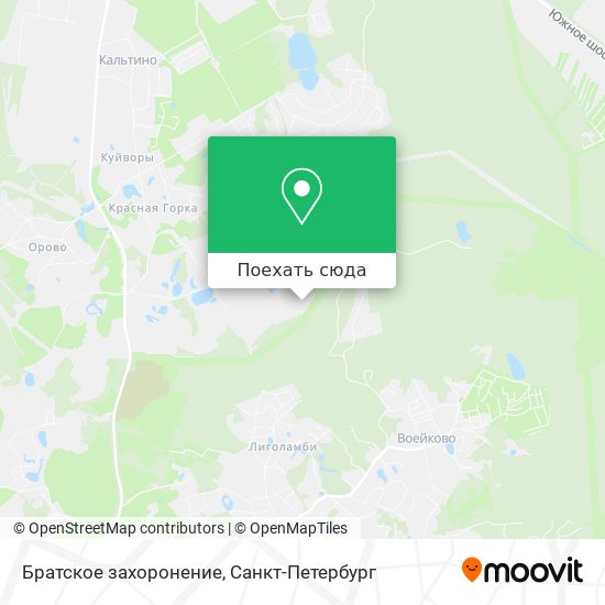 Карта Братское захоронение
