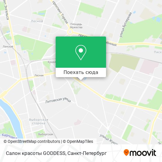 Карта Салон красоты GODDESS
