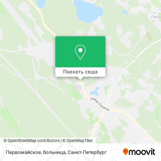 Карта Первомайское, больница