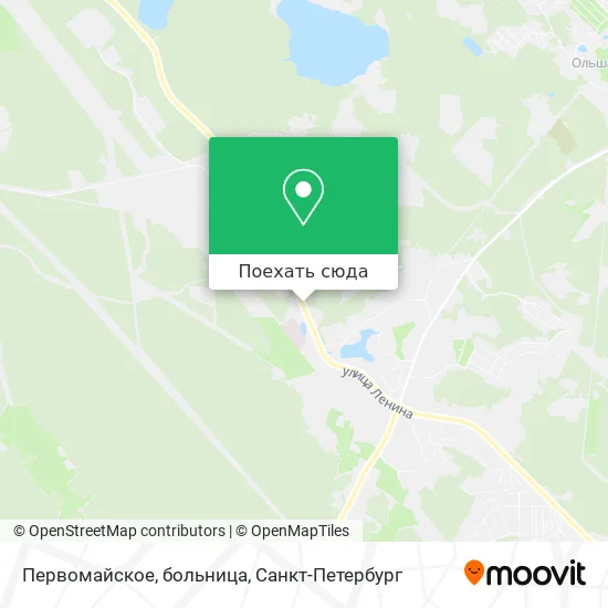 Карта Первомайское, больница