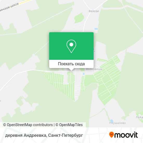 Карта деревня Андреевка