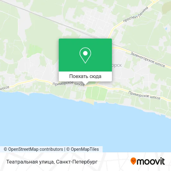 Карта Театральная улица
