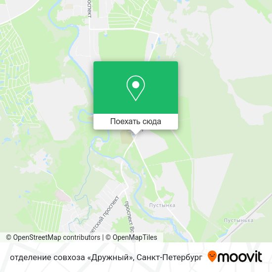 Карта отделение совхоза «Дружный»