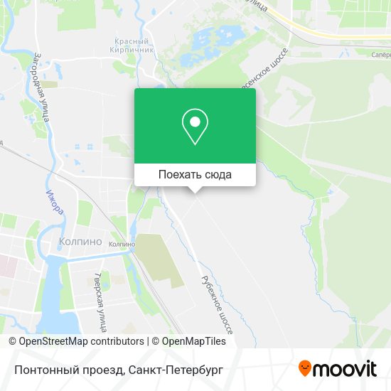 Карта Понтонный проезд