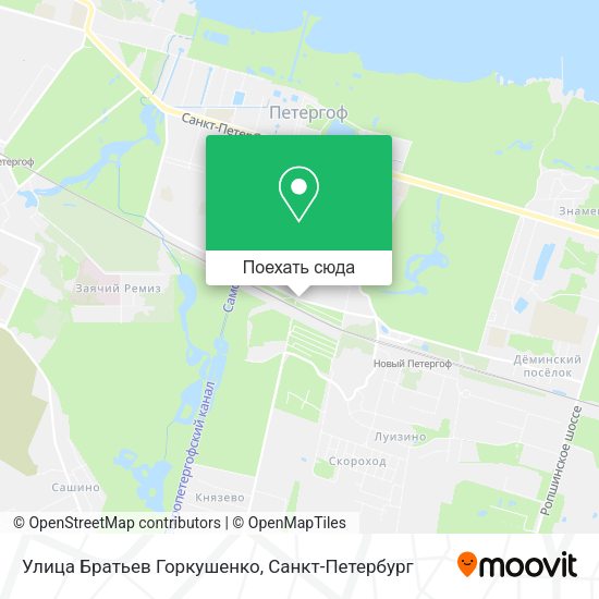 Карта Улица Братьев Горкушенко