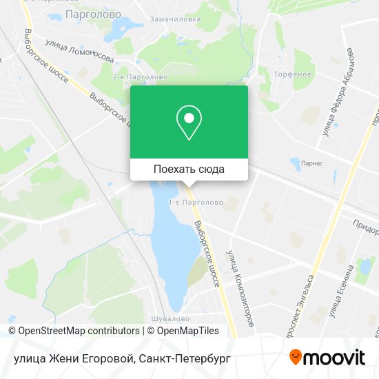 Карта улица Жени Егоровой