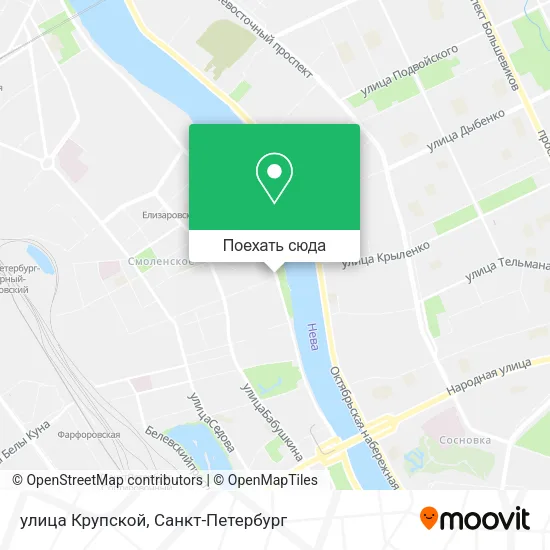 Карта улица Крупской