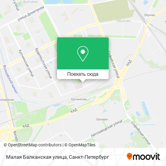 Карта Малая Балканская улица
