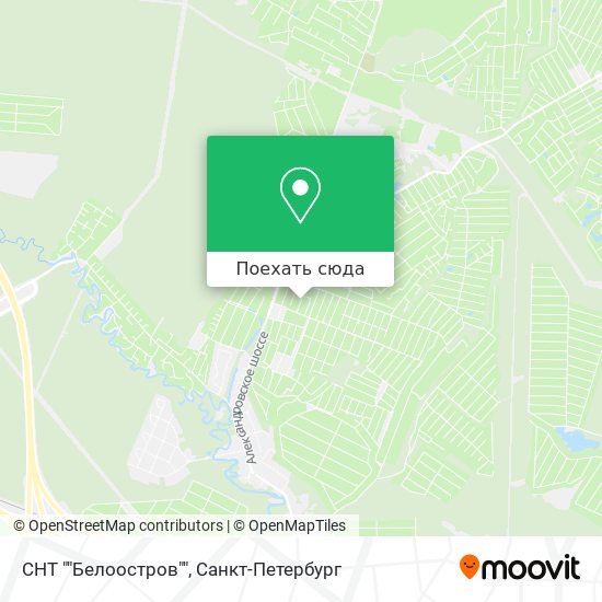 Карта СНТ ""Белоостров""