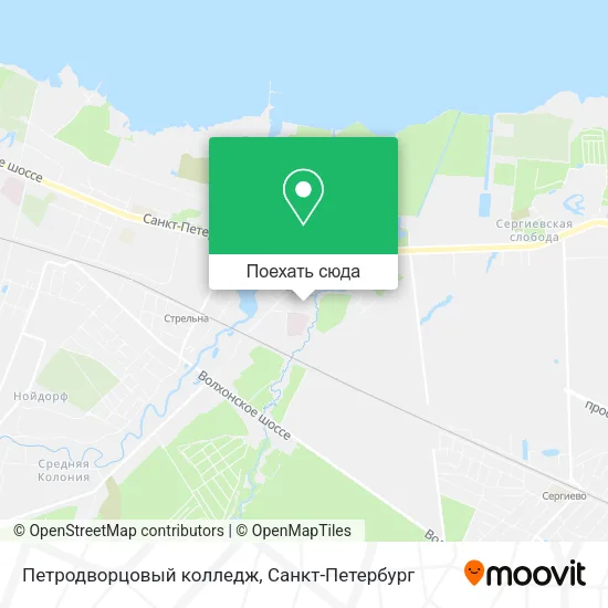 Карта Петродворцовый колледж
