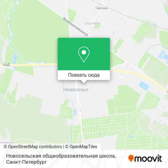 Карта Новосельская общеобразовательная школа