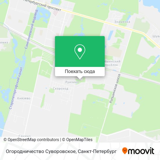 Карта Огородничество Суворовское