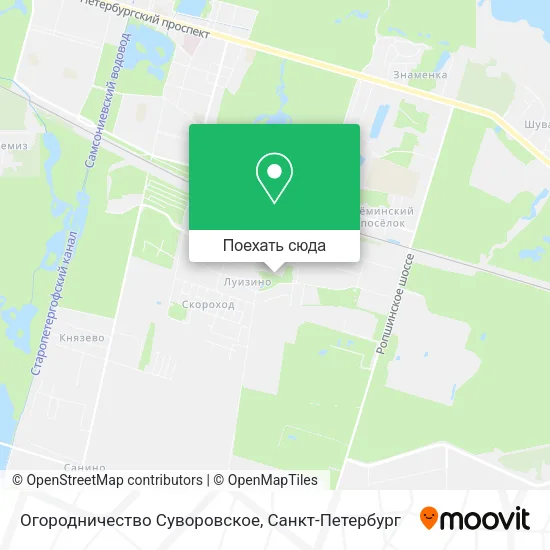 Карта Огородничество Суворовское