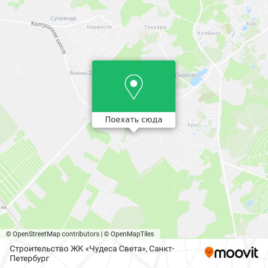 Карта Строительство ЖК «Чудеса Света»