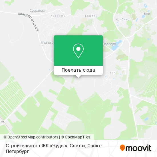 Карта Строительство ЖК «Чудеса Света»